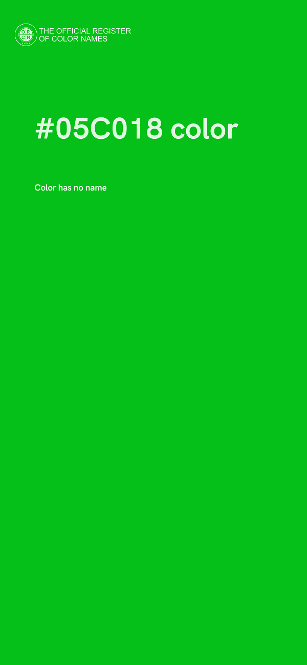 #05C018 color image