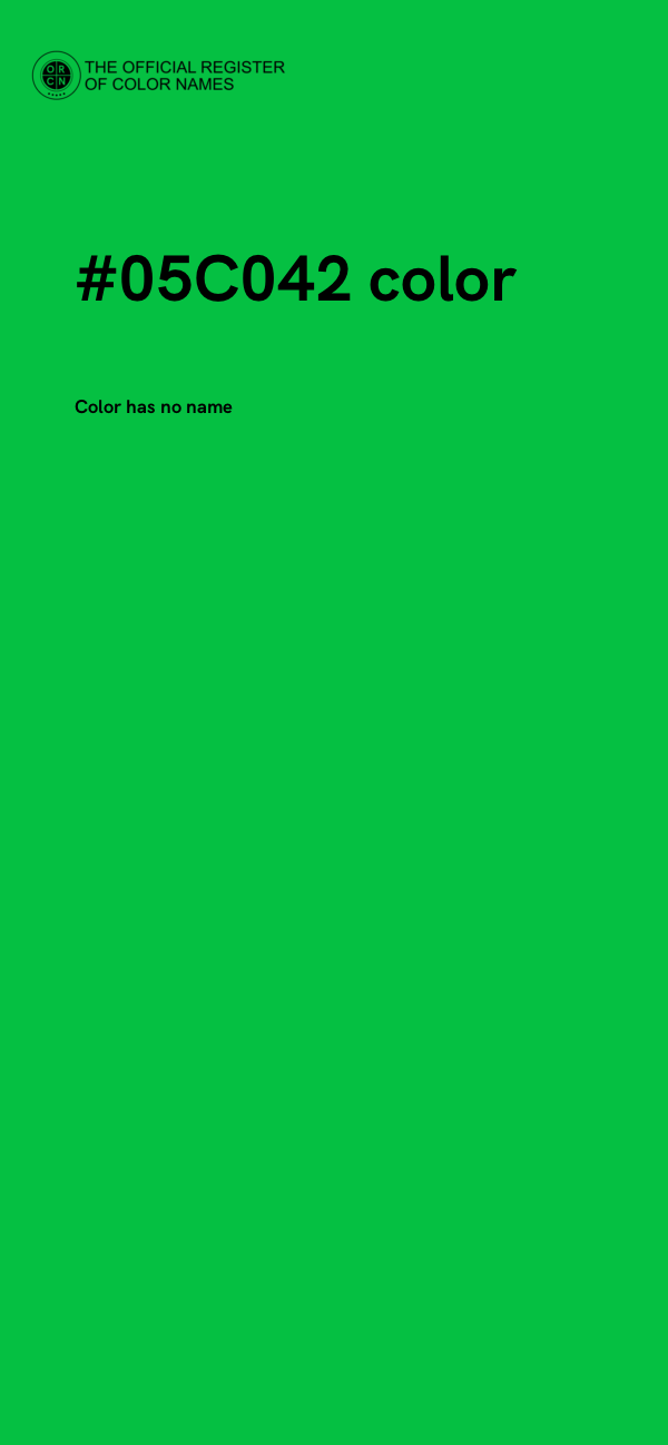 #05C042 color image
