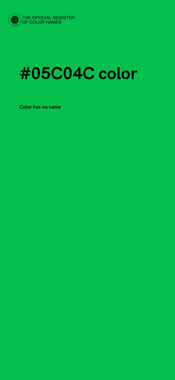 #05C04C color image