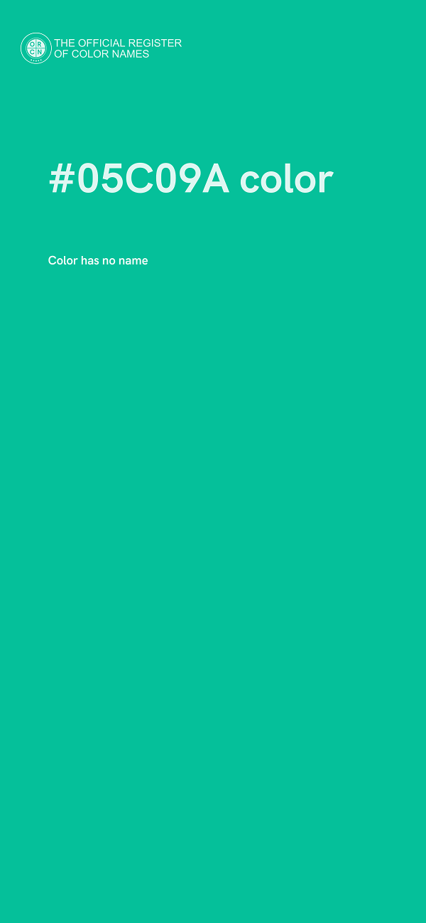 #05C09A color image