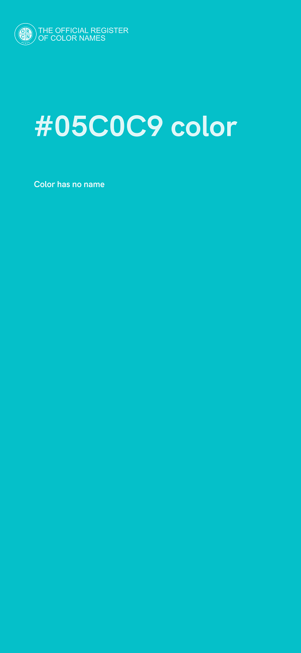 #05C0C9 color image