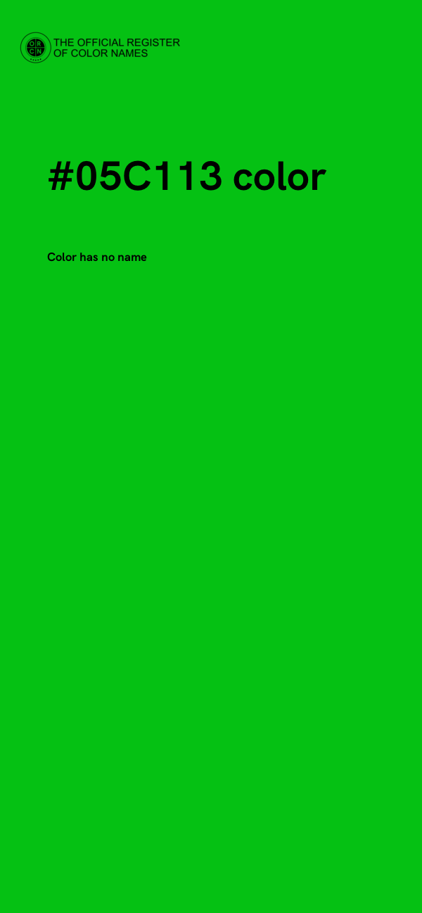 #05C113 color image