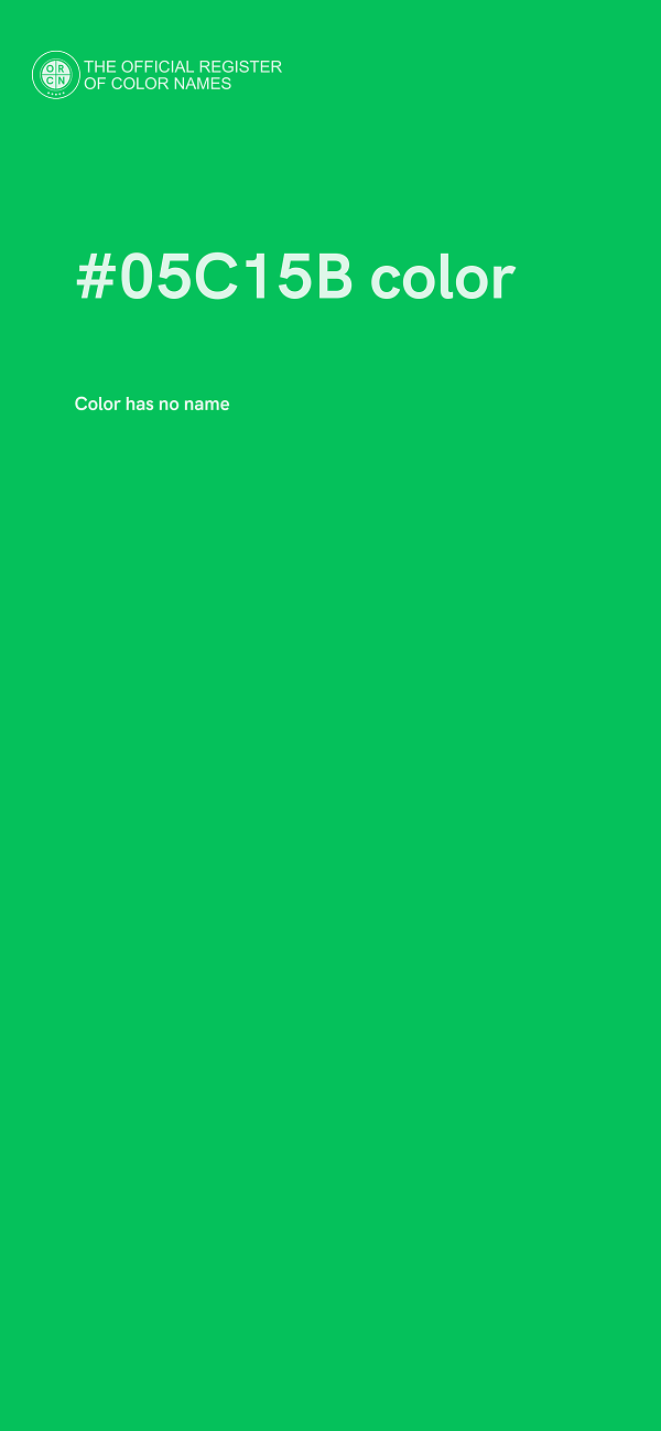 #05C15B color image