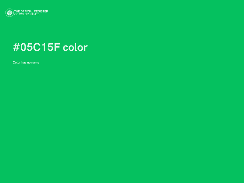 #05C15F color image