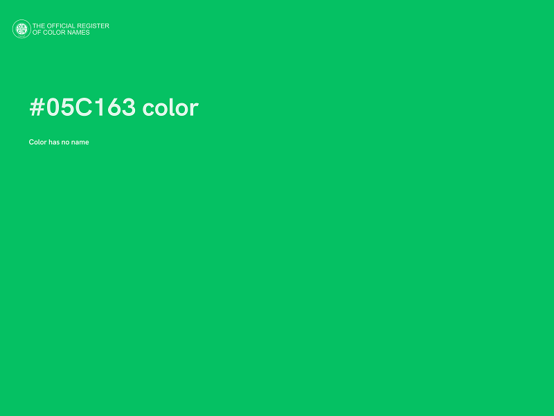 #05C163 color image