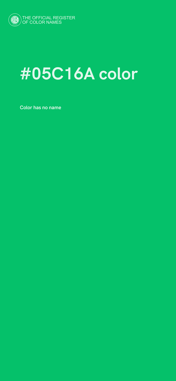 #05C16A color image