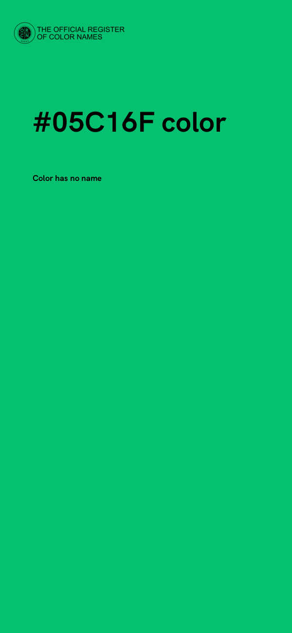 #05C16F color image