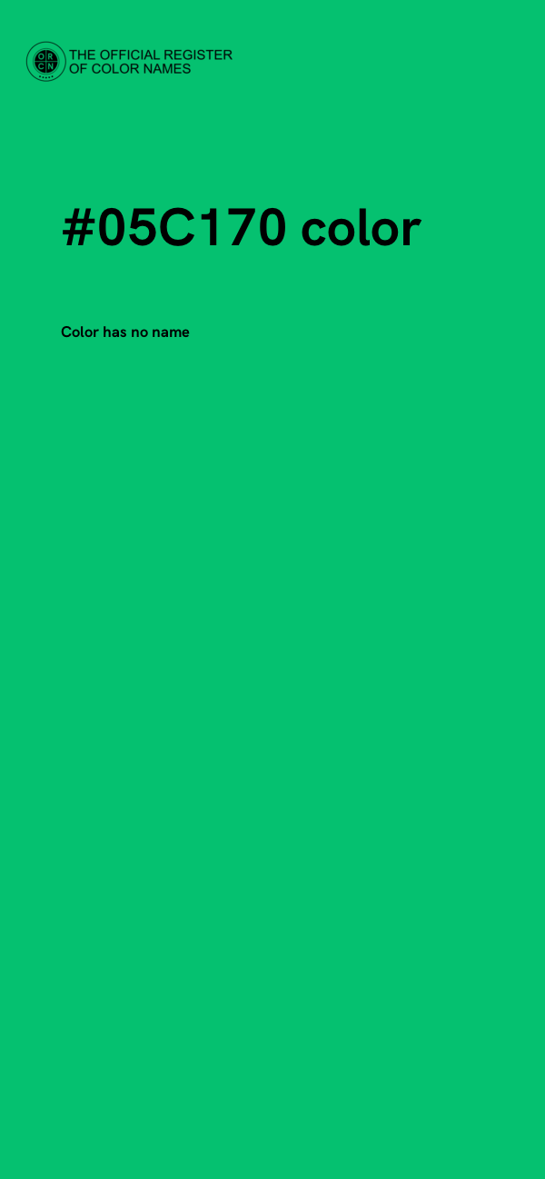 #05C170 color image