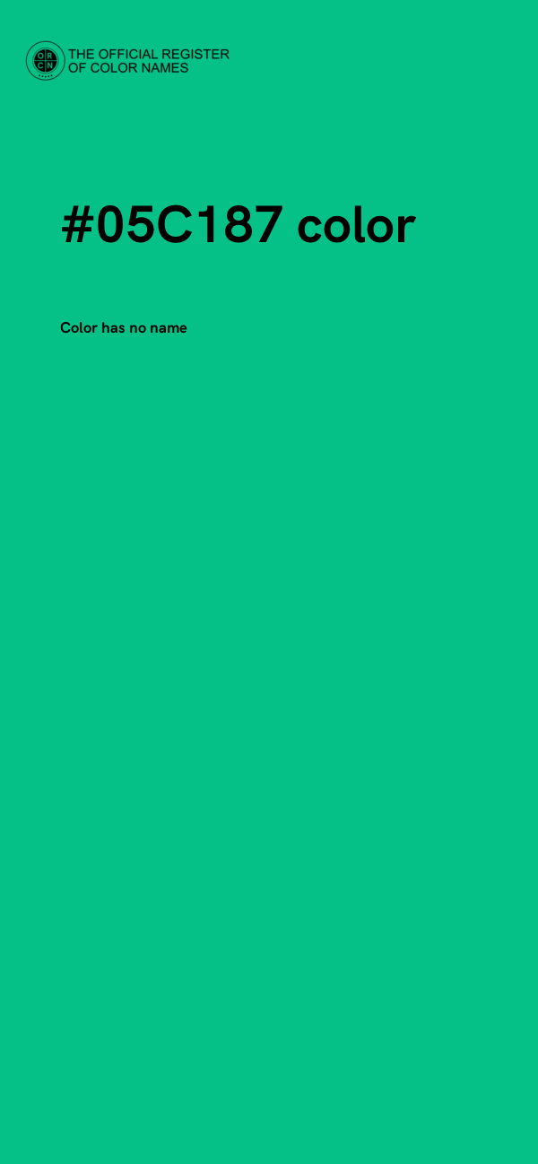 #05C187 color image
