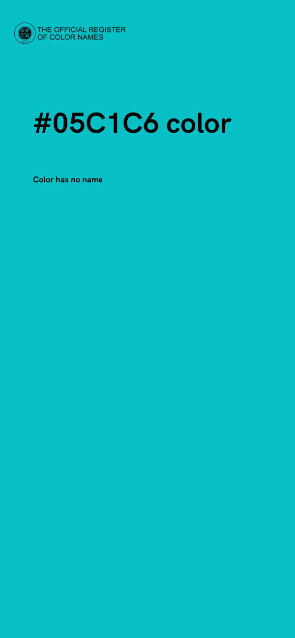 #05C1C6 color image