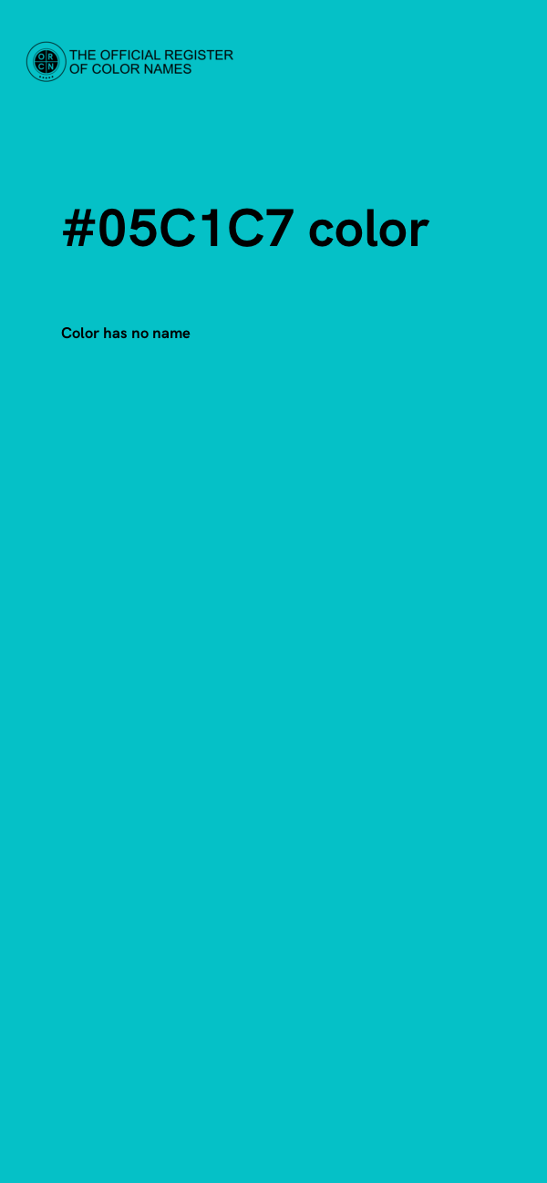 #05C1C7 color image