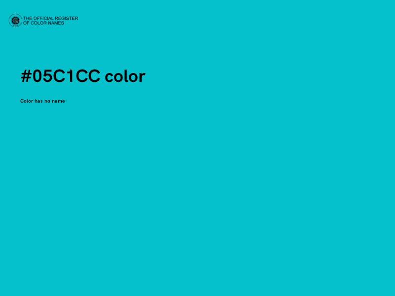 #05C1CC color image