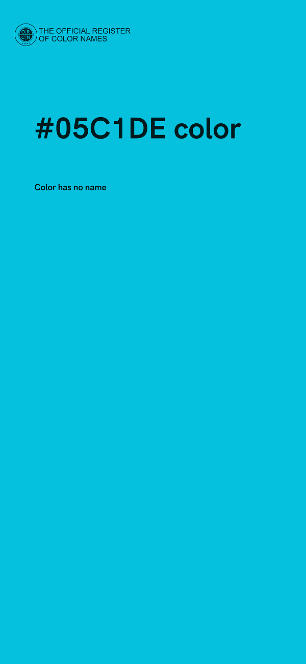 #05C1DE color image
