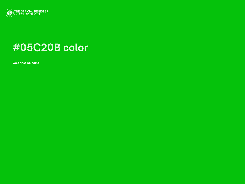 #05C20B color image