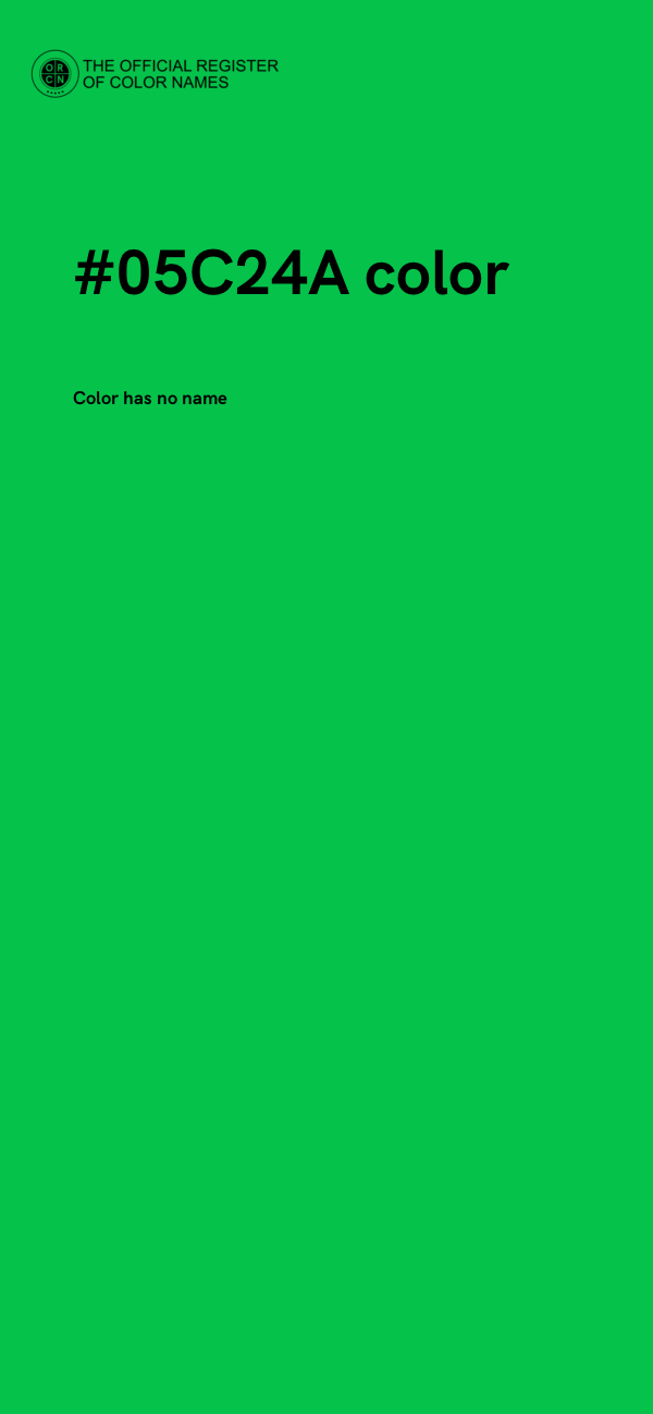 #05C24A color image