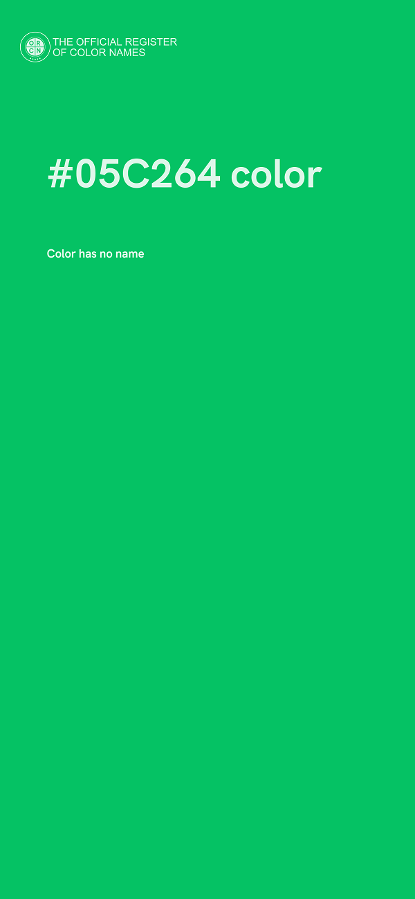 #05C264 color image