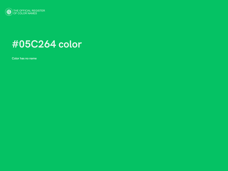 #05C264 color image