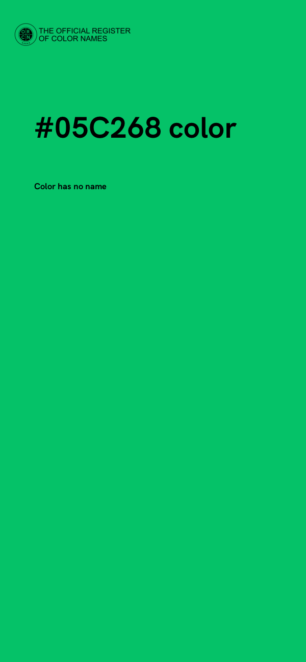 #05C268 color image