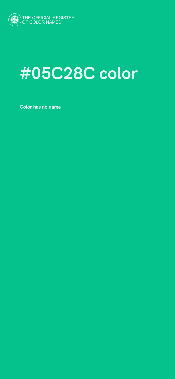#05C28C color image