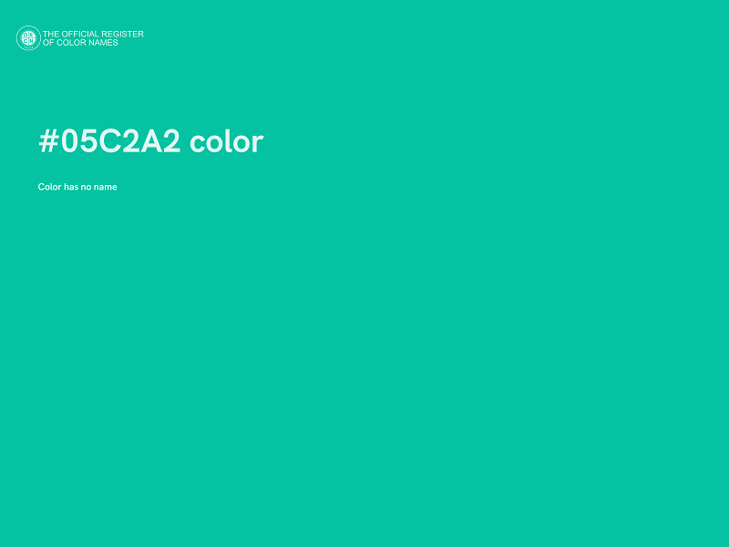 #05C2A2 color image