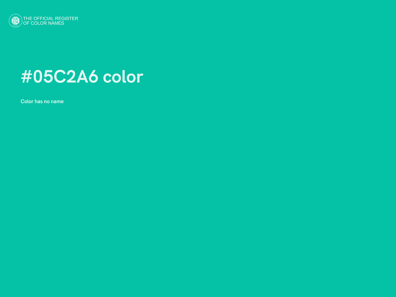 #05C2A6 color image