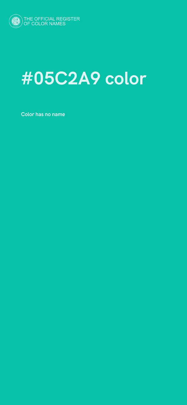 #05C2A9 color image