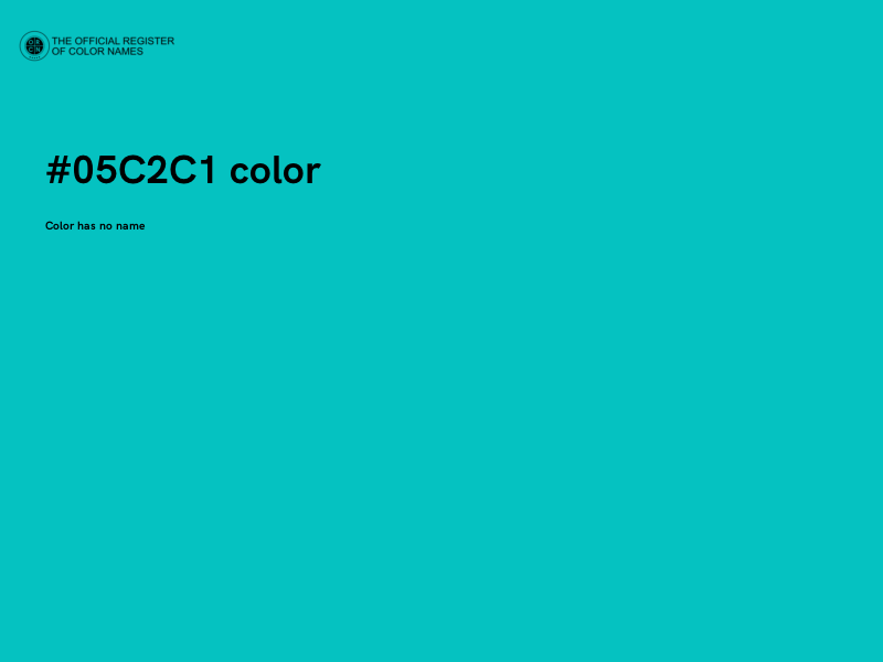 #05C2C1 color image