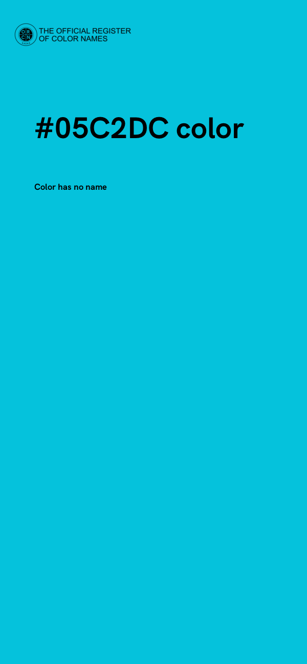 #05C2DC color image