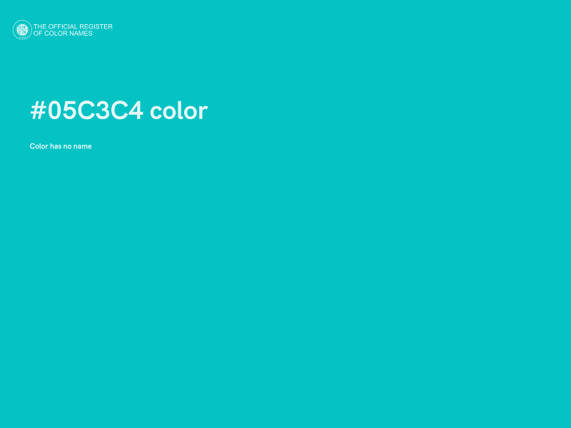 #05C3C4 color image
