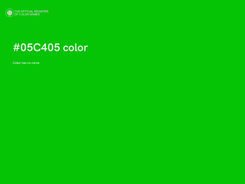 #05C405 color image