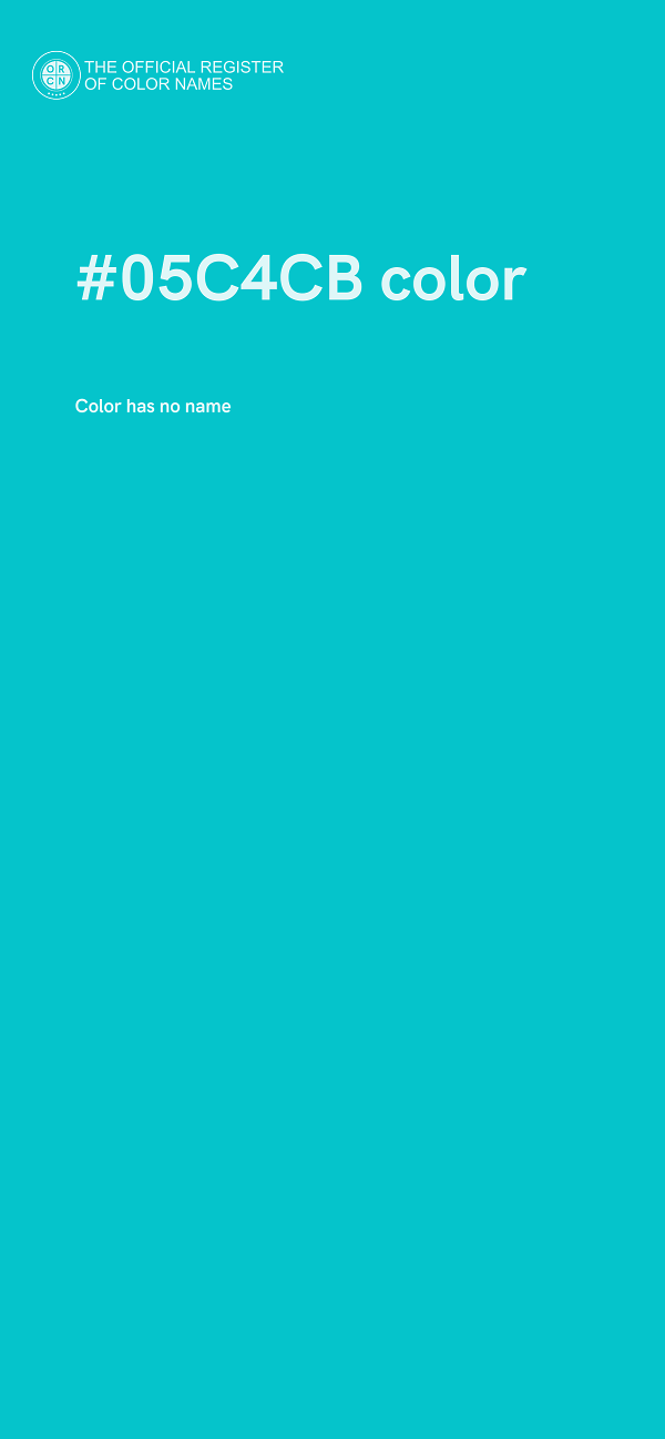 #05C4CB color image