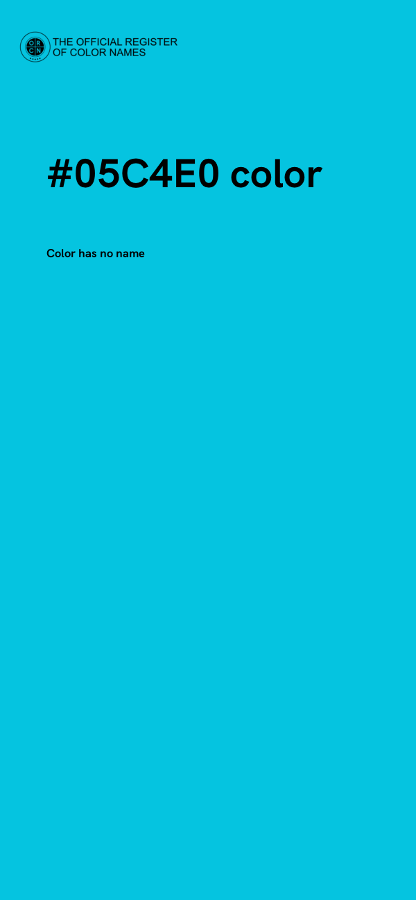 #05C4E0 color image