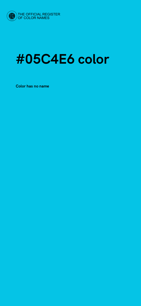 #05C4E6 color image