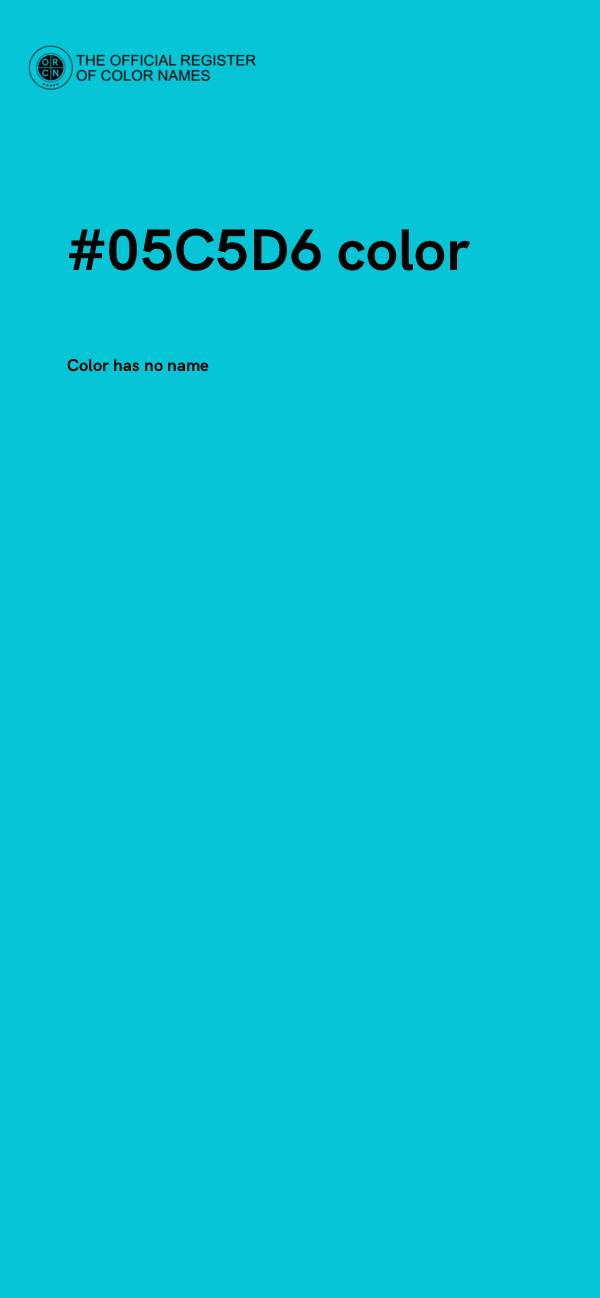 #05C5D6 color image