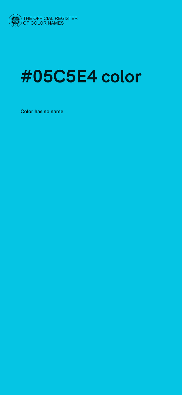 #05C5E4 color image