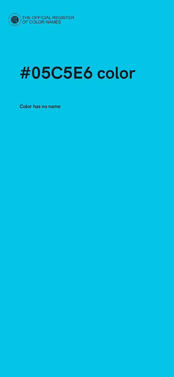 #05C5E6 color image