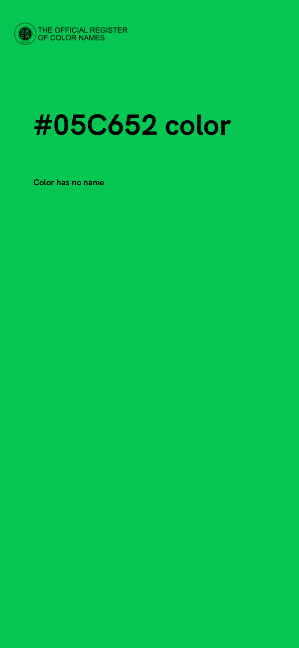 #05C652 color image