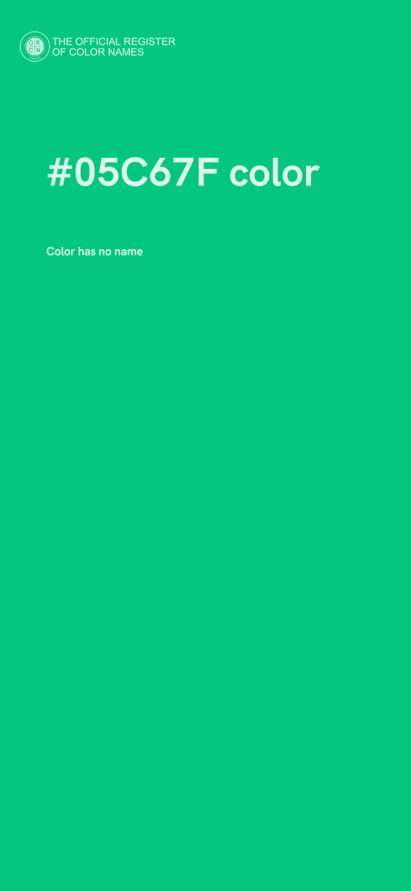 #05C67F color image