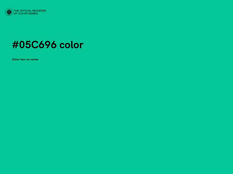 #05C696 color image