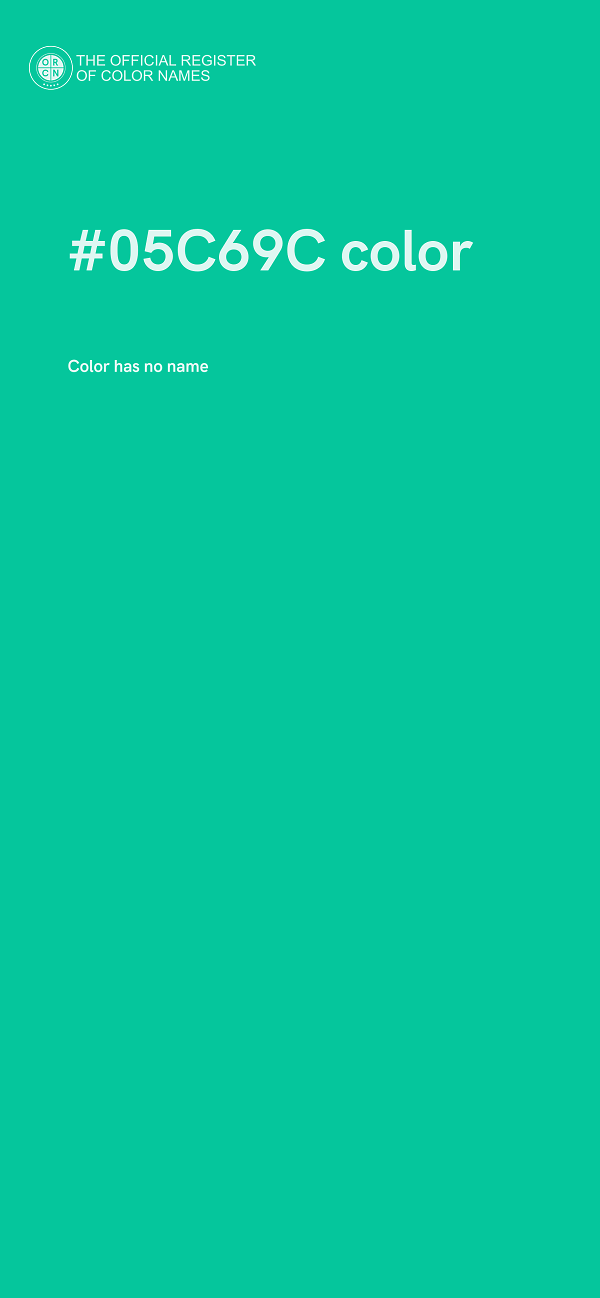 #05C69C color image