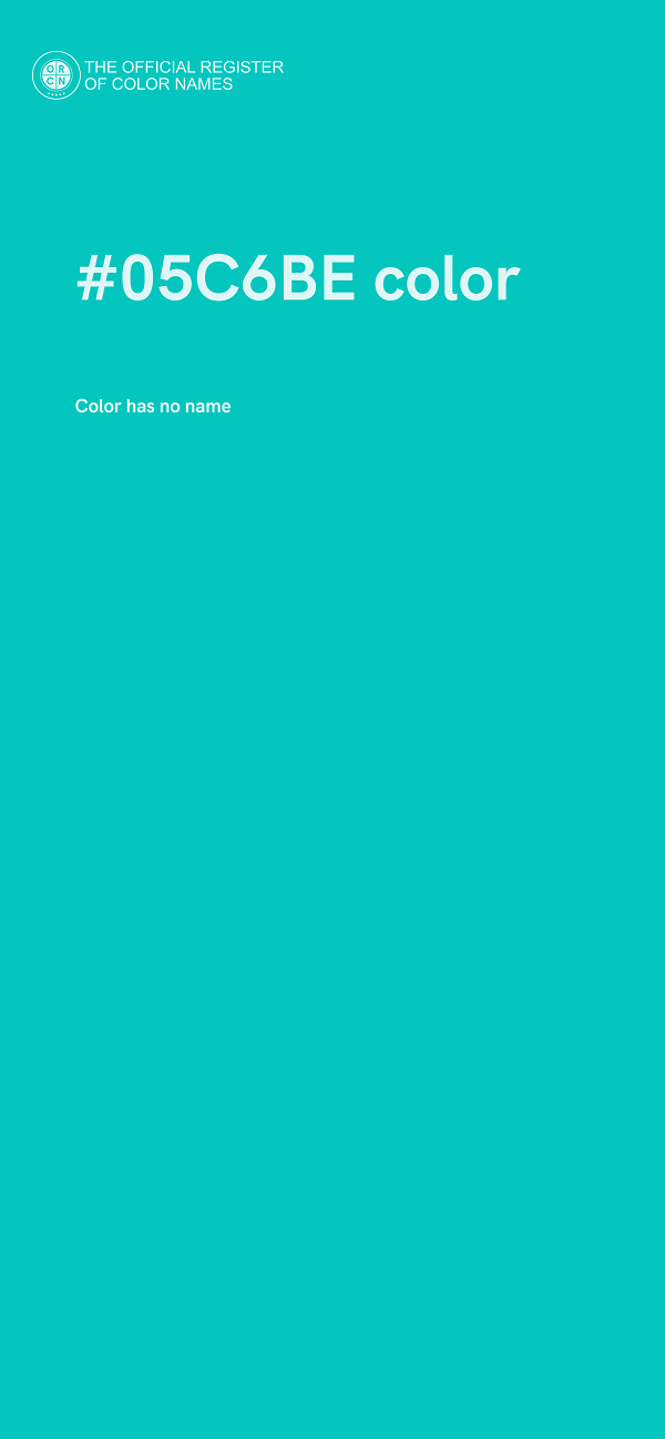 #05C6BE color image