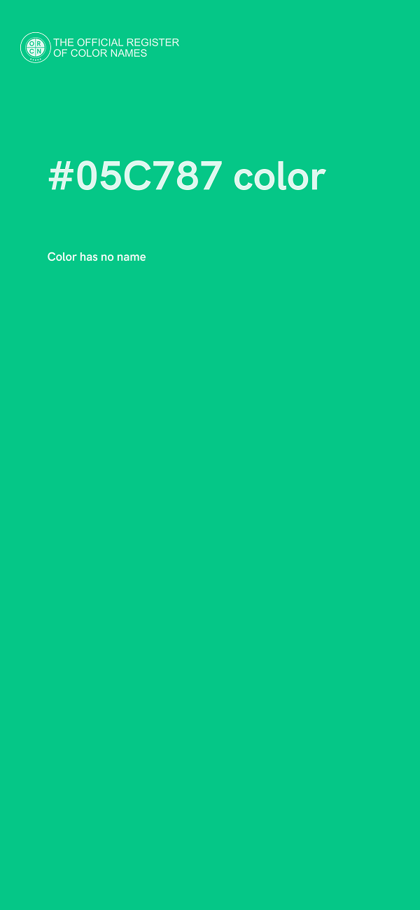 #05C787 color image