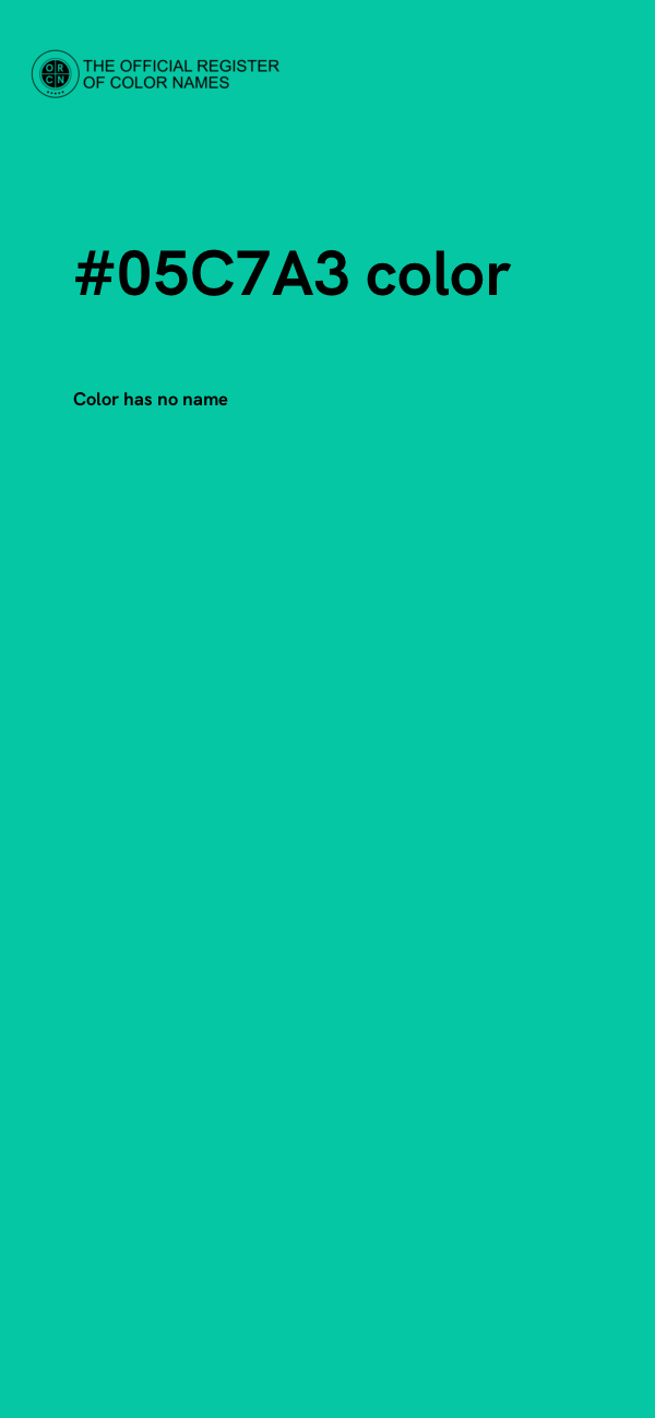 #05C7A3 color image