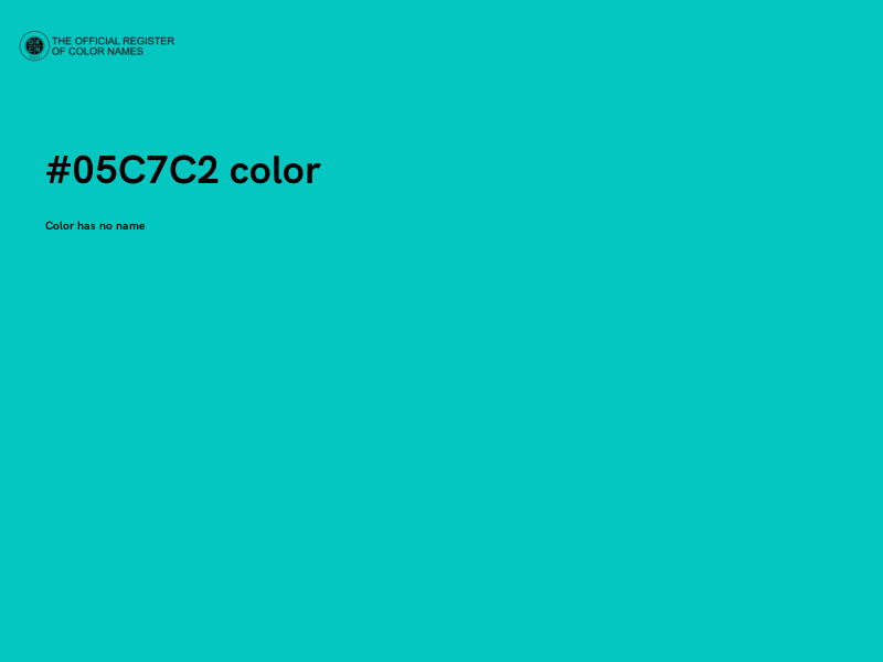 #05C7C2 color image