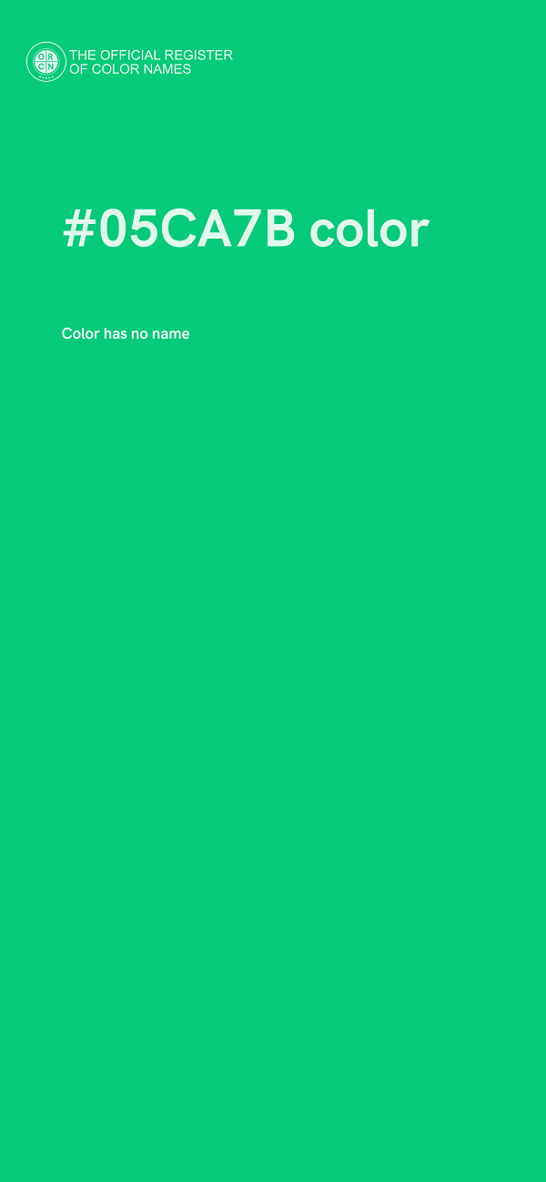#05CA7B color image