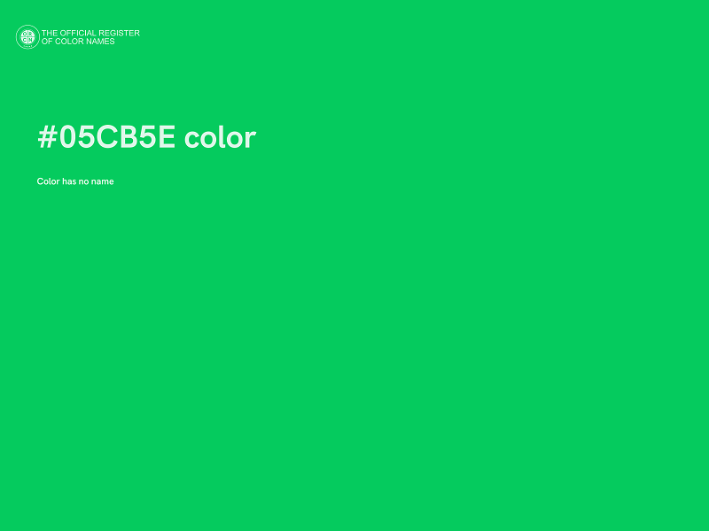 #05CB5E color image