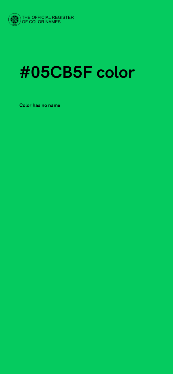 #05CB5F color image