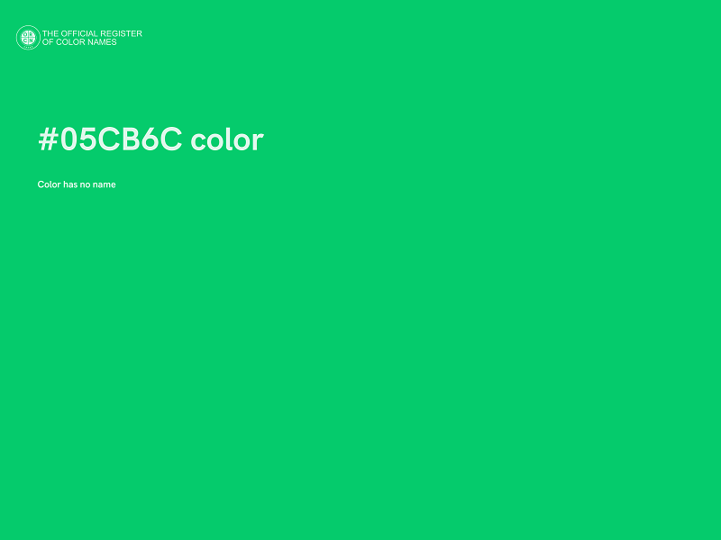 #05CB6C color image