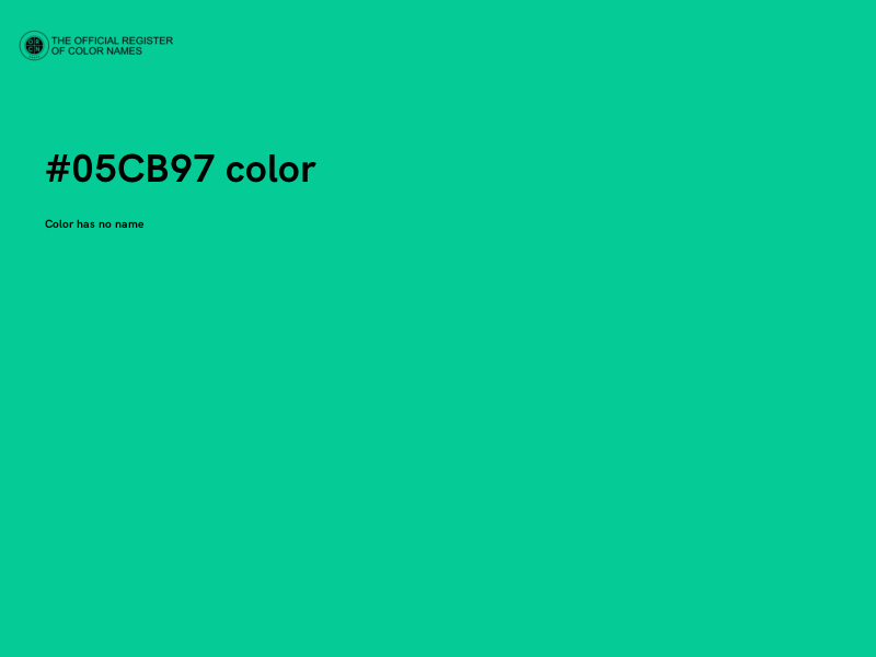 #05CB97 color image