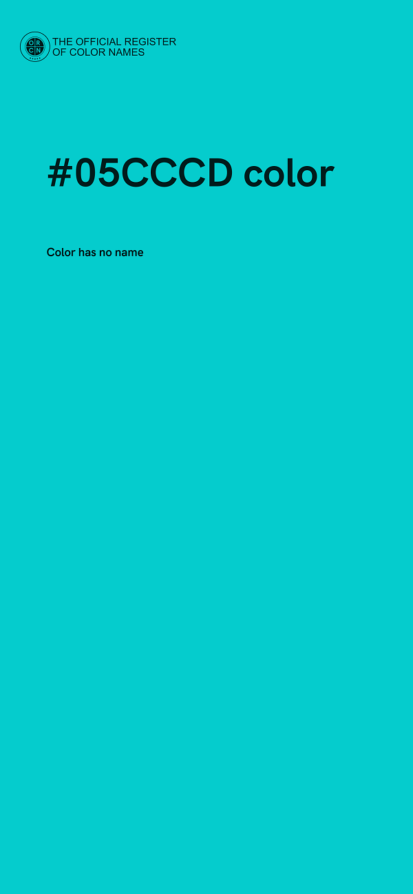 #05CCCD color image